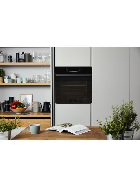 stillFront image of hisense-bi62211cb-77-litrenbspelectric-single-oven-with-catalytic-linersnbsp--black