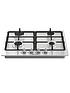  image of hisense-gm643xf-gas-hob-with-4-cooking-zonesnbsp60cm-widthnbspcast-iron-grillsnbsp--stainless-steel