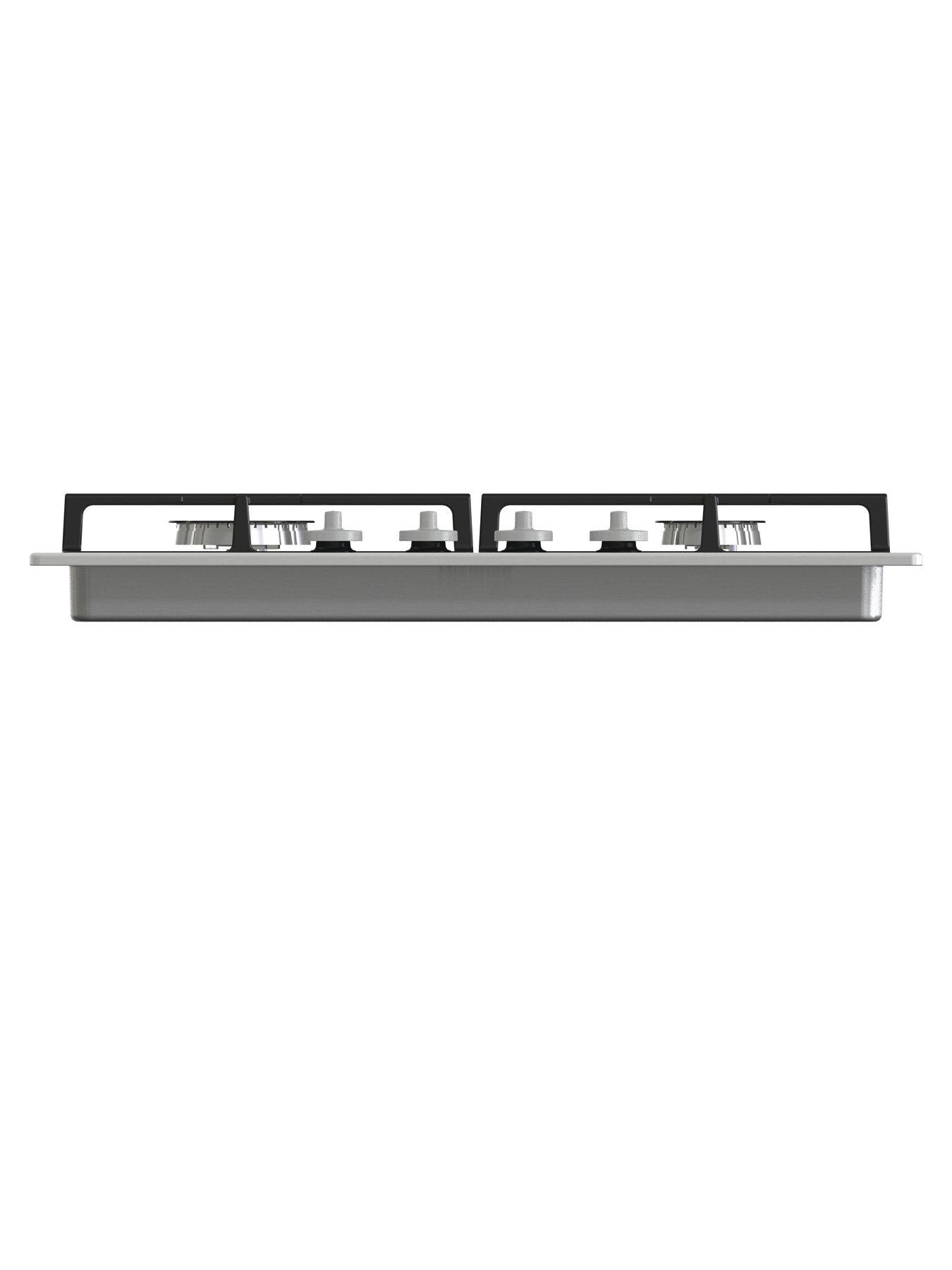 Image 6 of 7 of Hisense GM643XF Gas Hob with 4 Cooking Zones,&nbsp;60cm Width,&nbsp;Cast Iron Grills&nbsp;- Stainless Steel