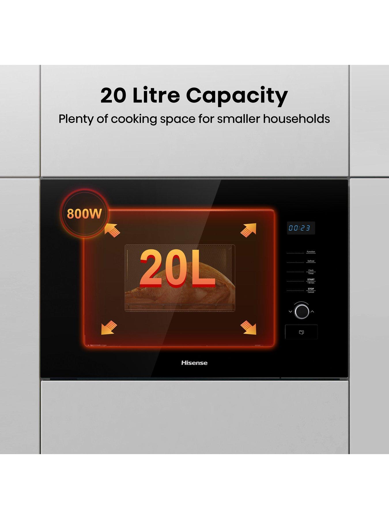 Hisense HB20MOBX5UK Builtin Microwave Black very.co.uk