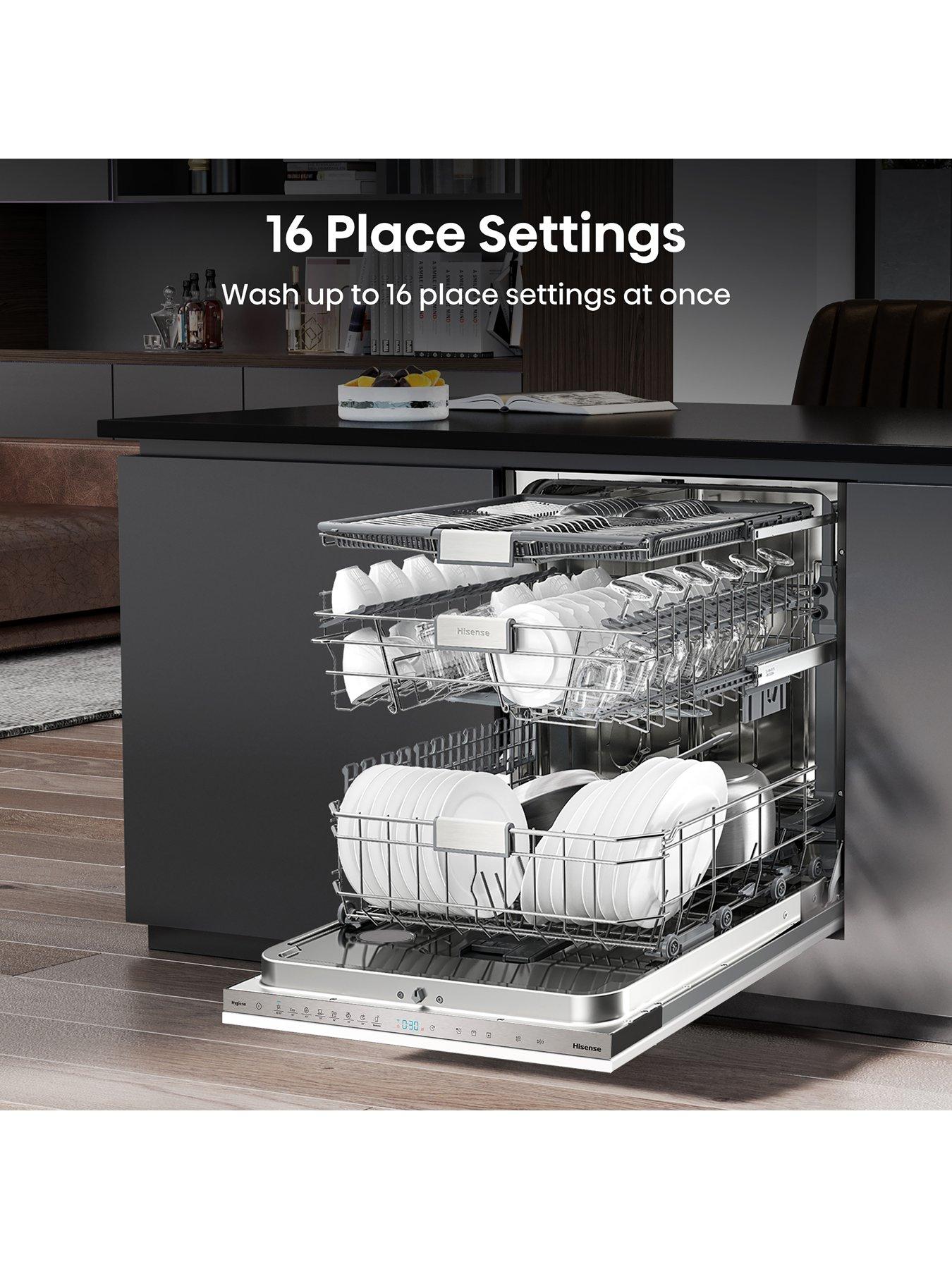 Image 2 of 8 of Hisense HV693C60UK 16- Place Integrated Dishwasher with Invertor, End Light and Ion Technology