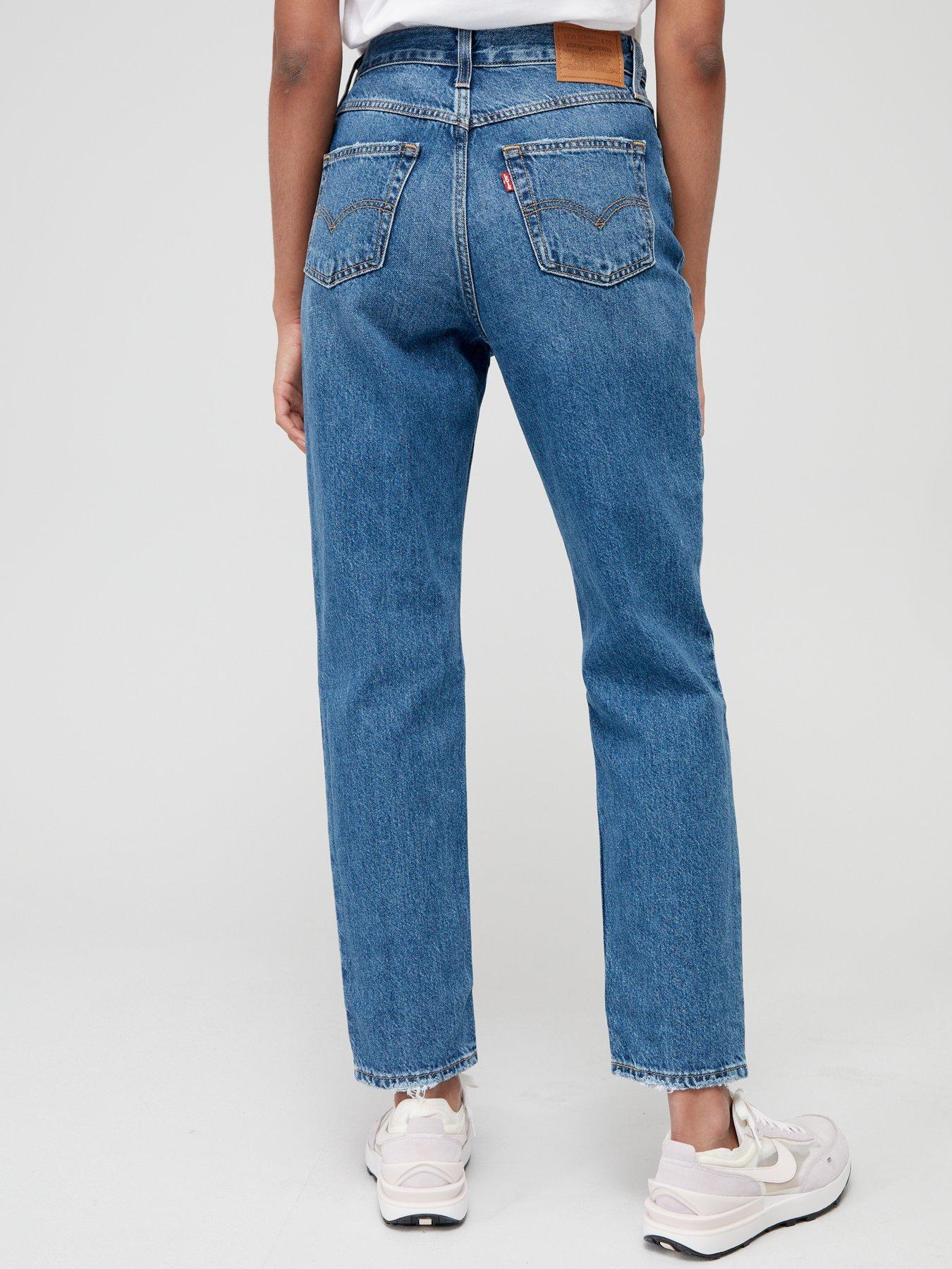 LEVI’S® 80S MOM JEANS MEDIUM INDIGO WORN IN