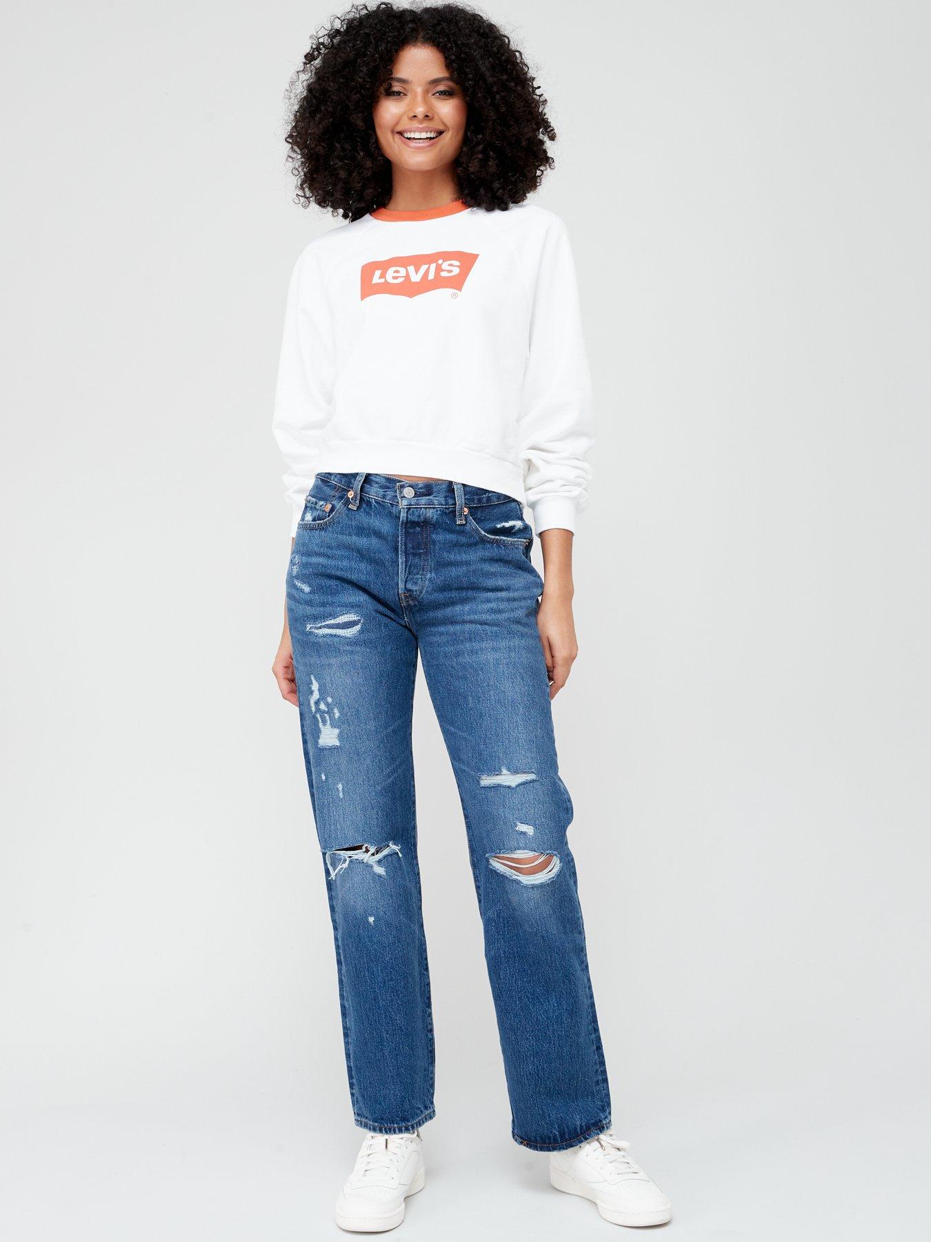 Levis mom jeans outlet ripped