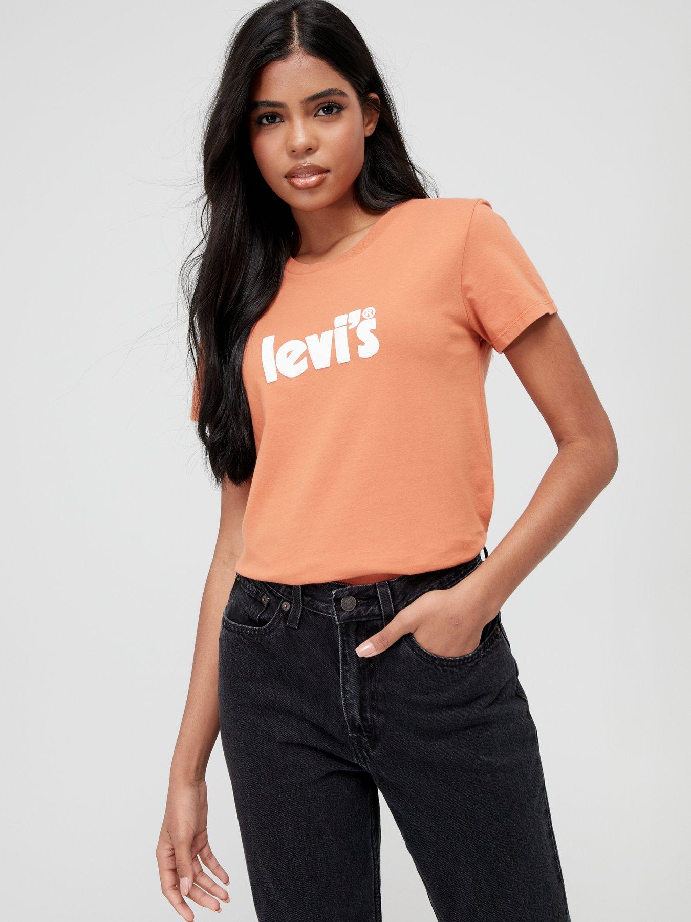 Levi's orange on sale t shirt