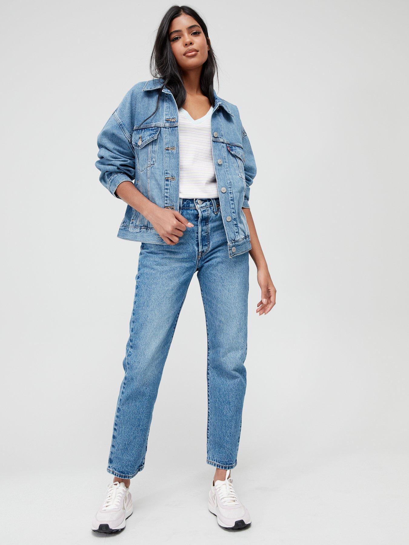 Levis long denim outlet jacket