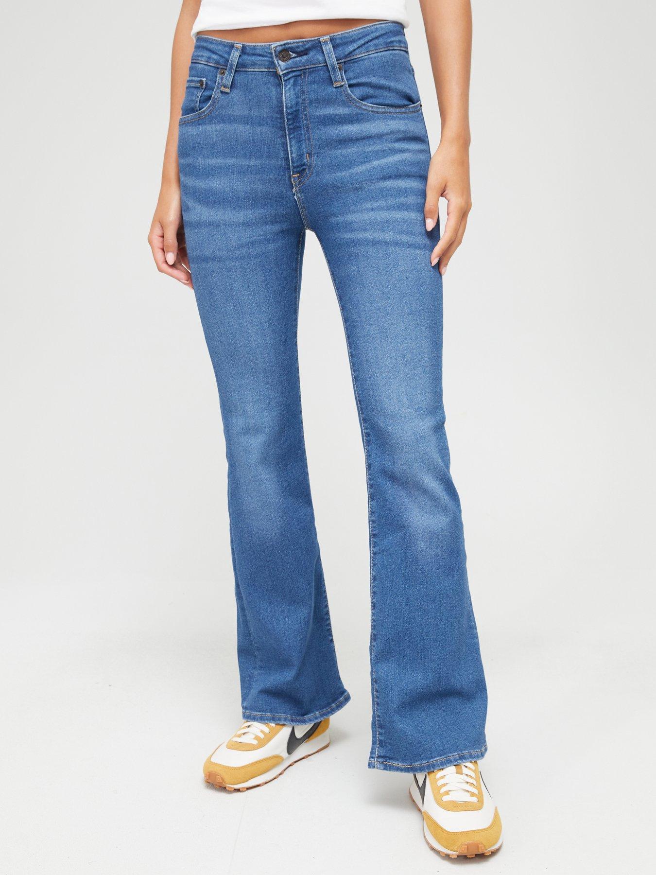 726 High Rise Flare Women's Jeans - Dark Wash