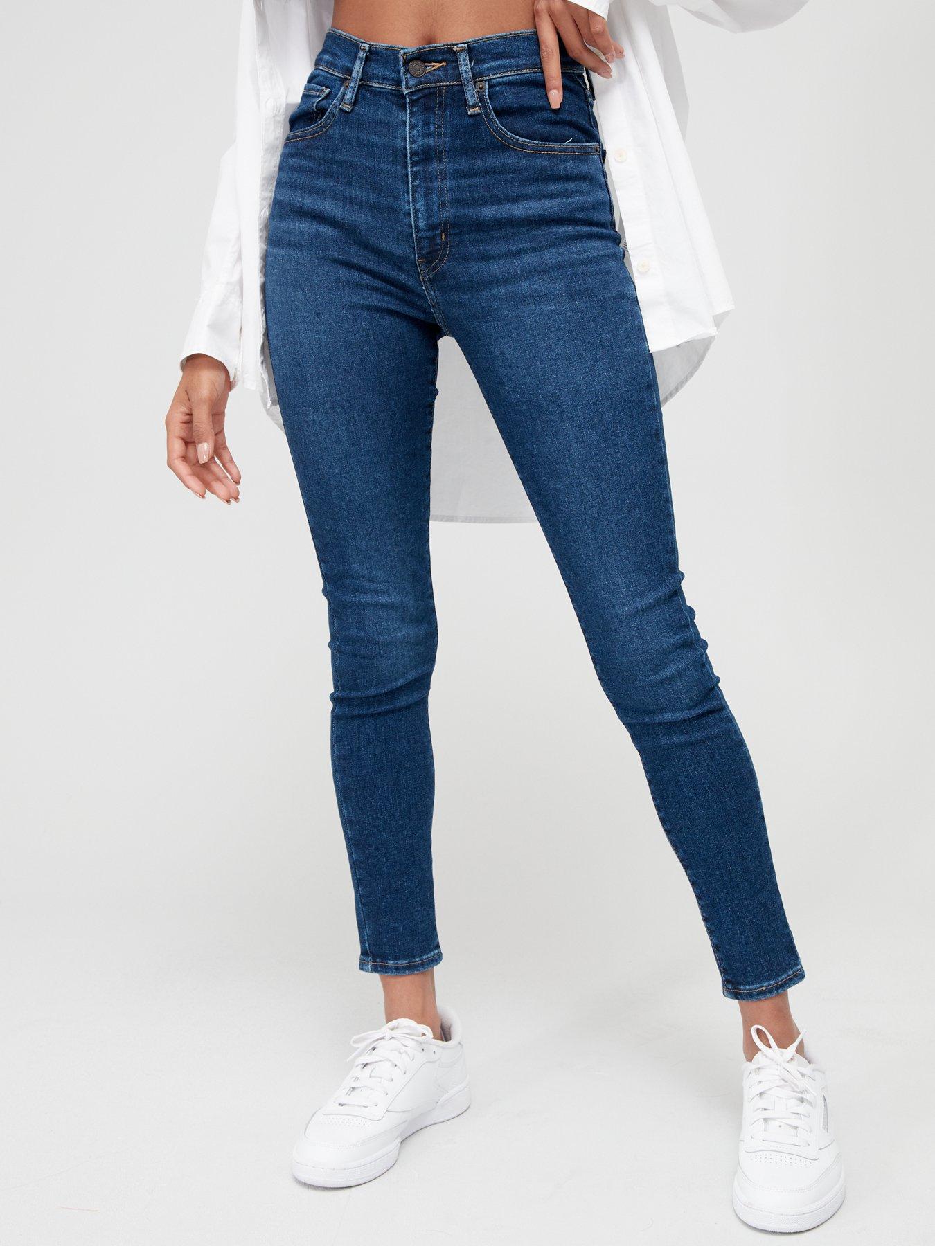 Levi's mile high super shop skinny jeans castaway blue