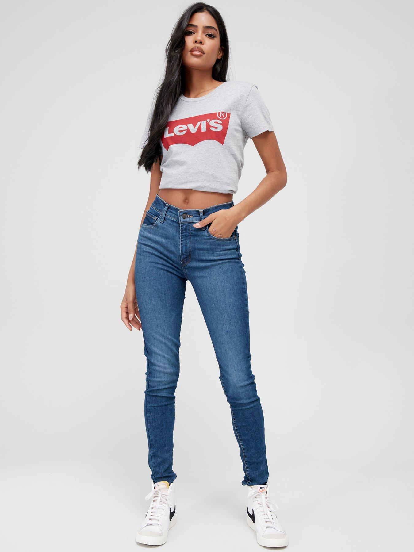 High rise super skinny levi's best sale