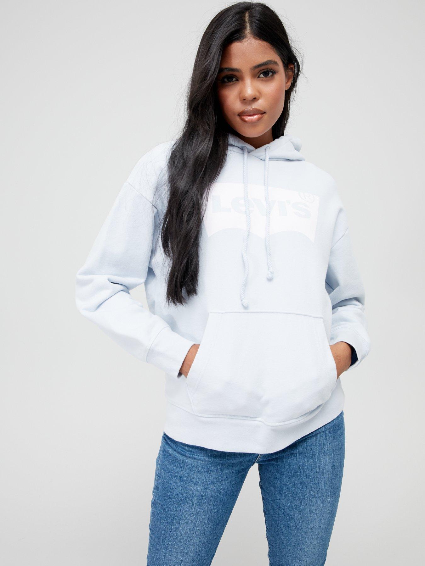 White levis shop hoodie women's