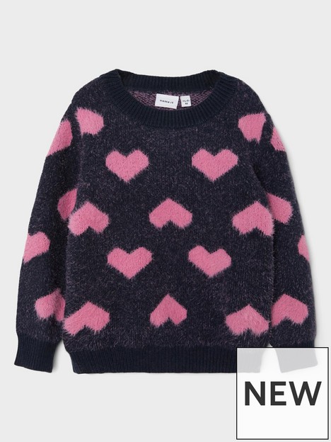 name-it-mini-girls-heart-knitted-jumper-dark-sapphire