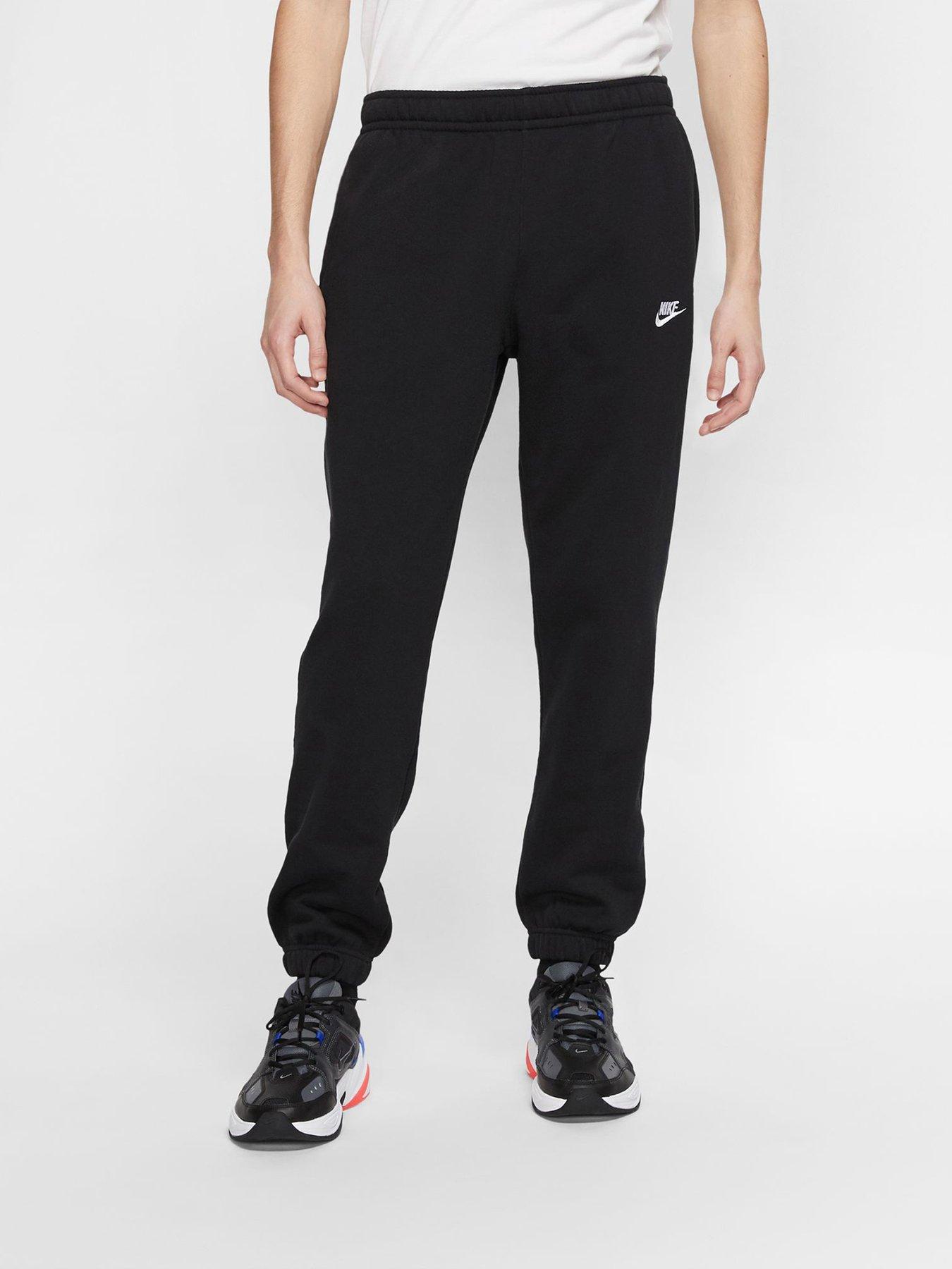 Nike NSW Club Fleece Cuff Joggers Black/White very.co.uk