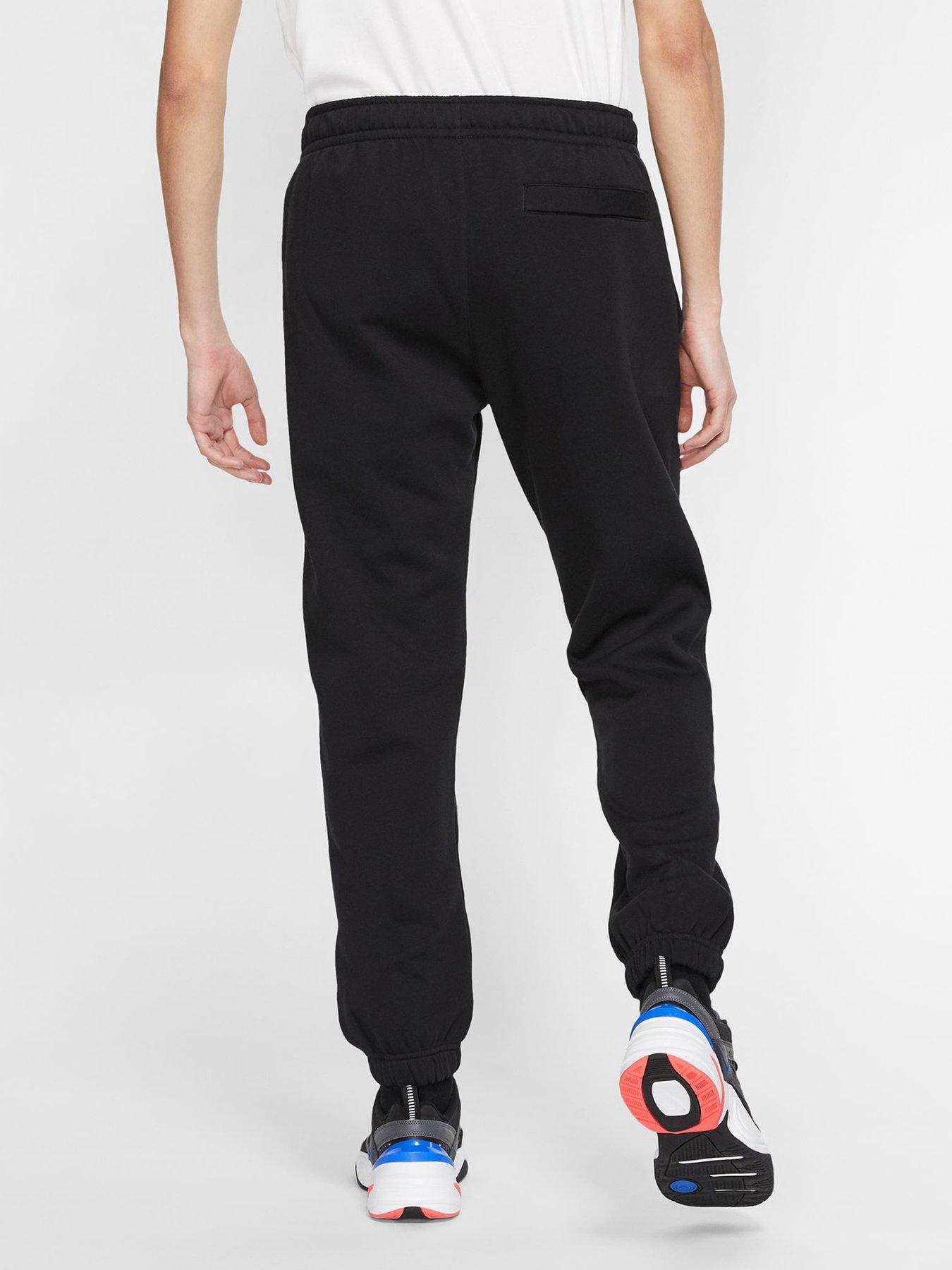 Nike NSW Club Fleece Cuff Joggers Black/White very.co.uk