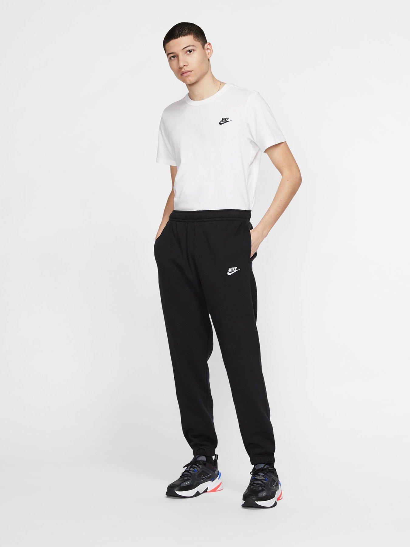 Nike black store cuffed joggers