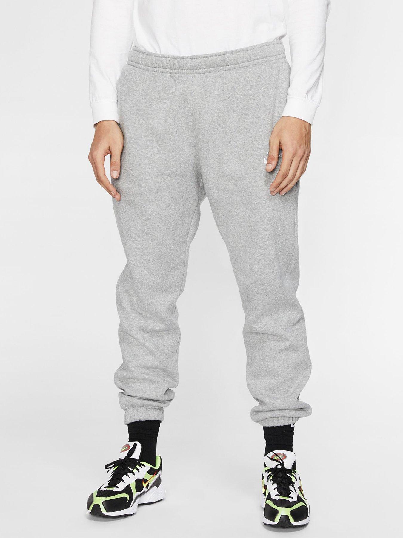 Nike joggers grey cuffed hot sale