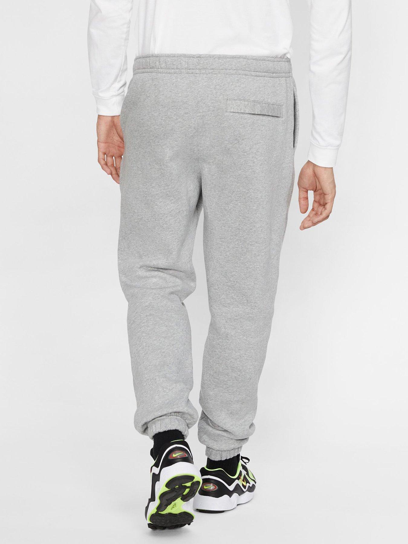 Nike NSW Club Fleece Cuff Joggers - Grey/White | Very.co.uk