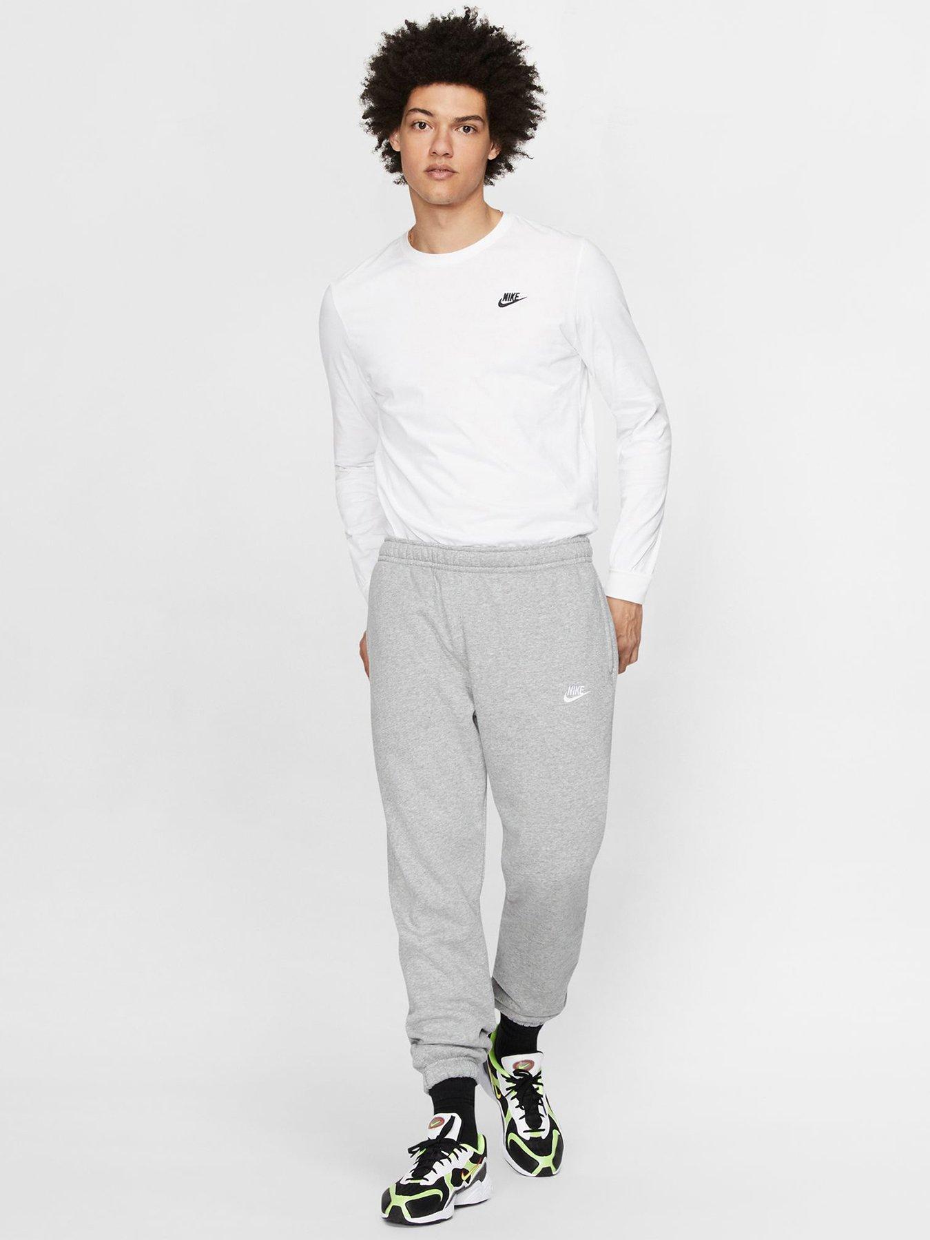 Nike club cuffed online joggers grey