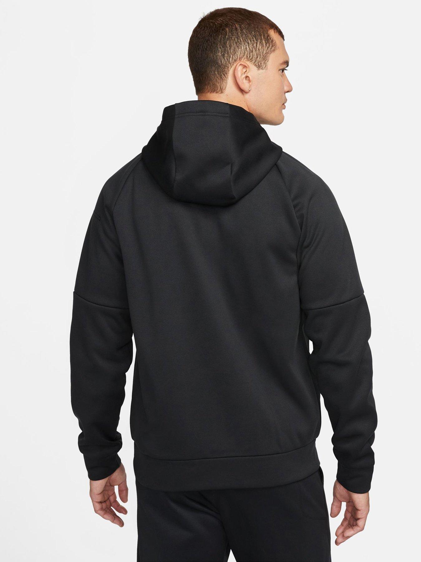 Nike Train Therma 1/4 Zip Overhead Hoodie - Black/White | Very.co.uk