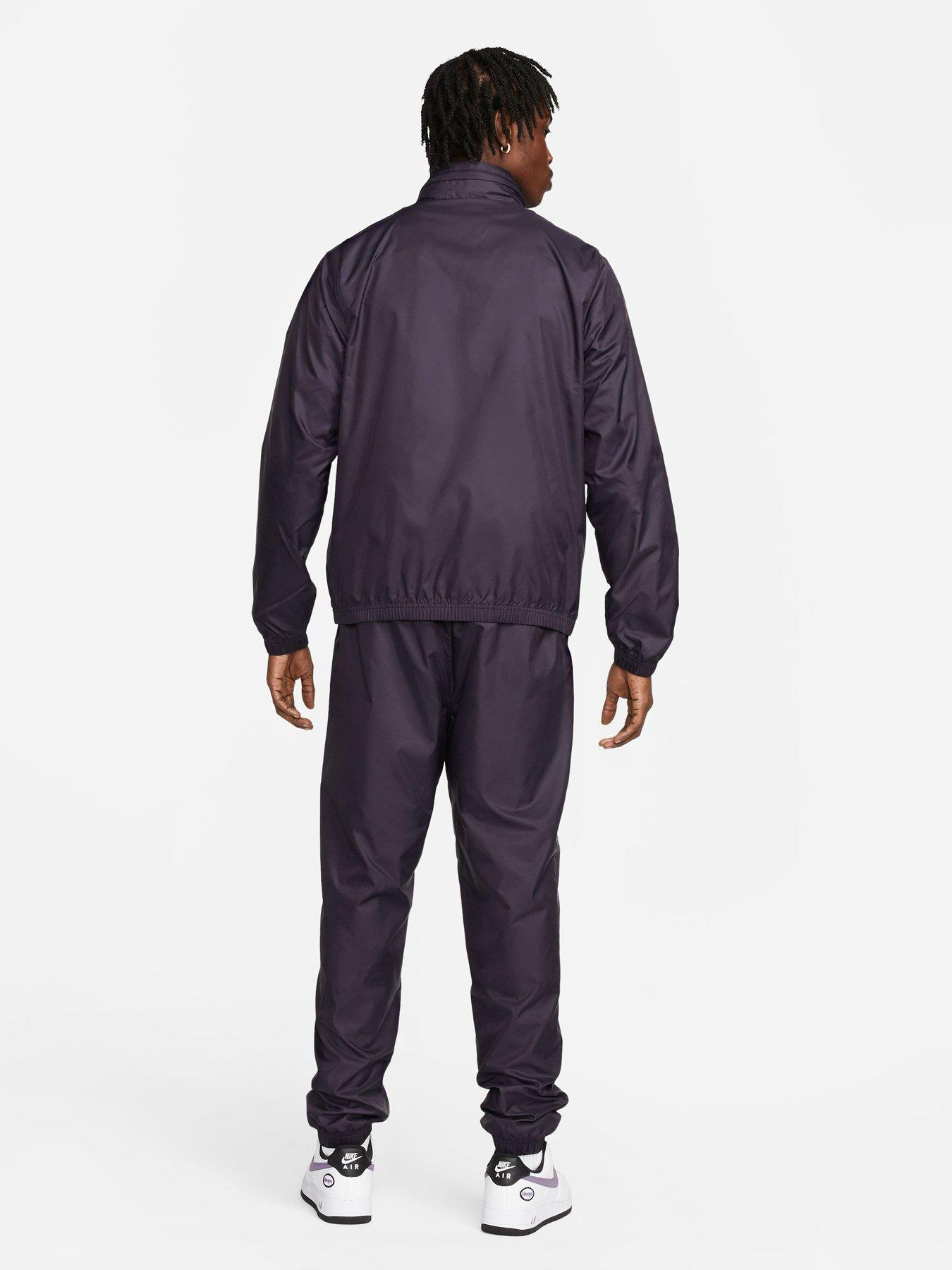 Nike NSW Lined Woven Tracksuit - Purple/White | very.co.uk