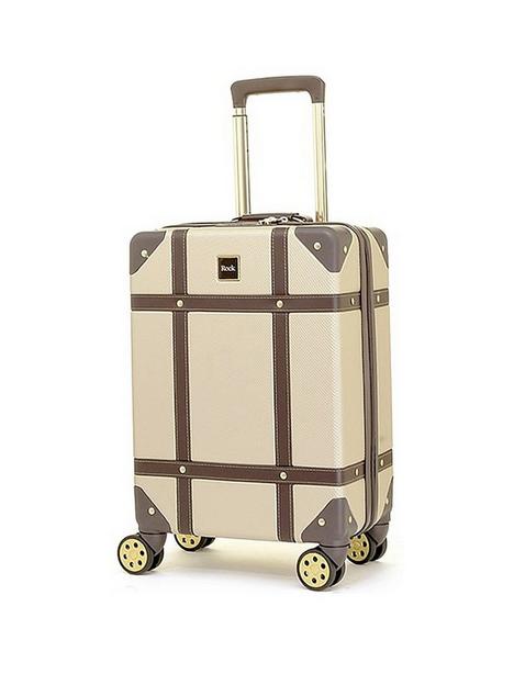 rock-luggage-vintage-8-wheel-retro-style-hardshell-cabin-suitcase-gold