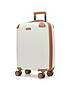  image of rock-luggage-carnaby-8-wheel-hardshell-cabin-suitcase-cream