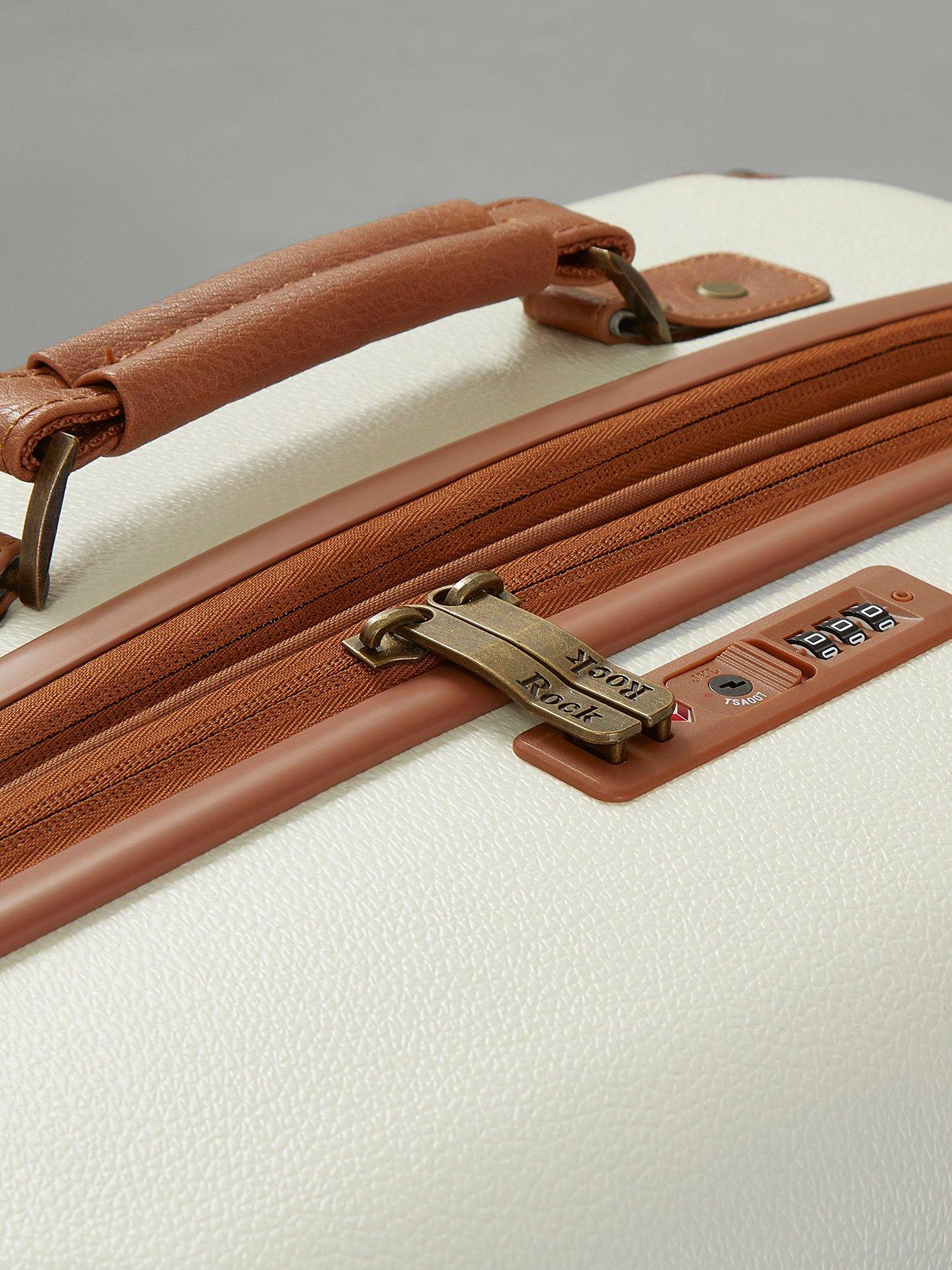 Image 6 of 7 of Rock Luggage Carnaby 3 Piece Set Hardshell 8 Wheel Spinner - Cream