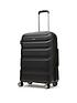  image of rock-luggage-bali-8-wheel-hardshell-medium-suitcase-black