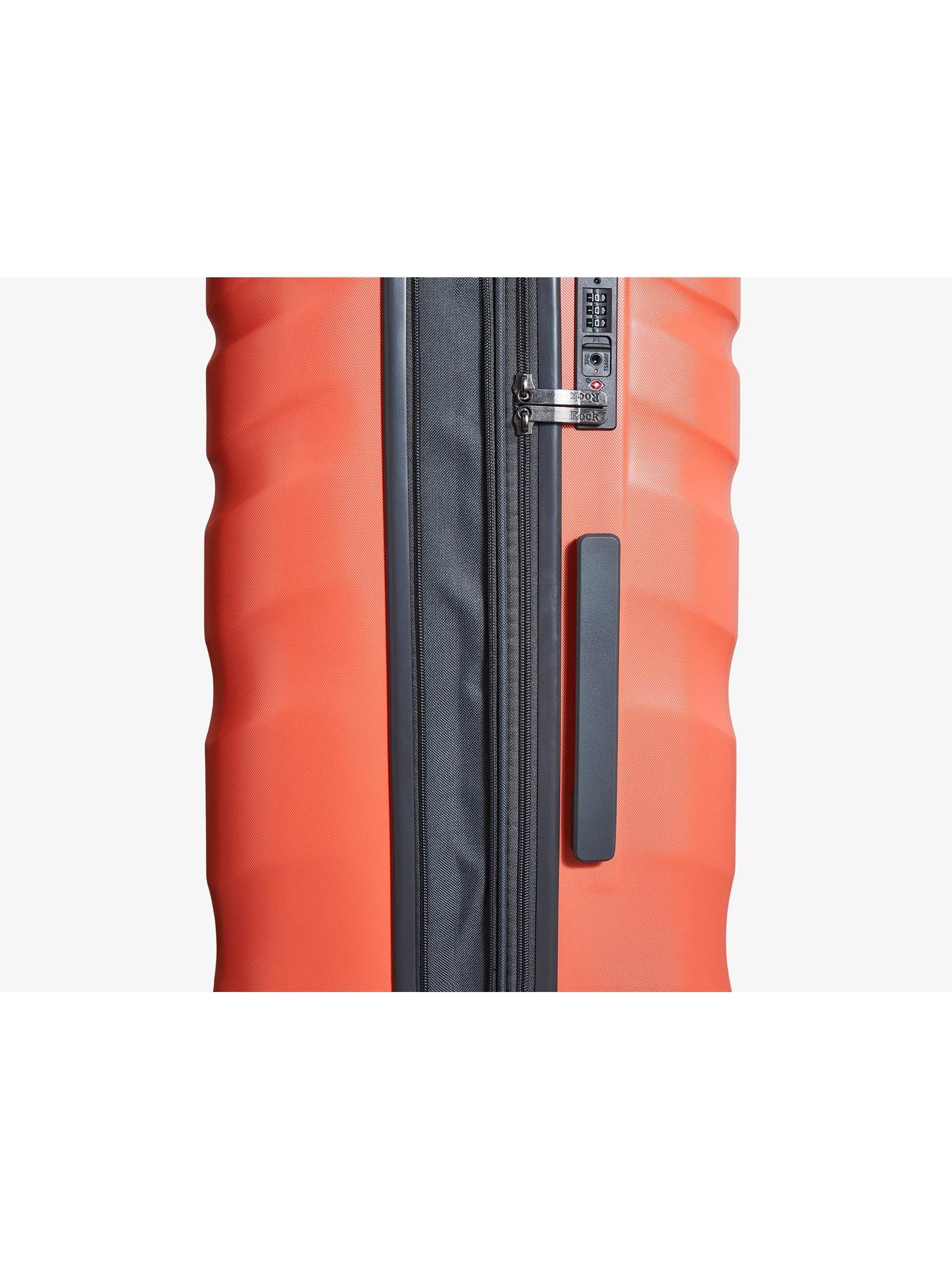 Image 7 of 7 of Rock Luggage Bali 8 Wheel Hardshell Cabin Suitcase - Coral