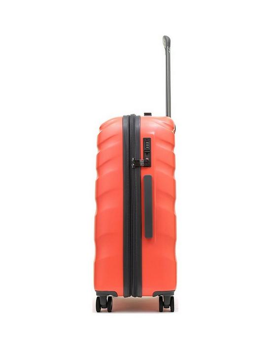 stillFront image of rock-luggage-bali-8-wheel-hardshell-medium-suitcase-coral