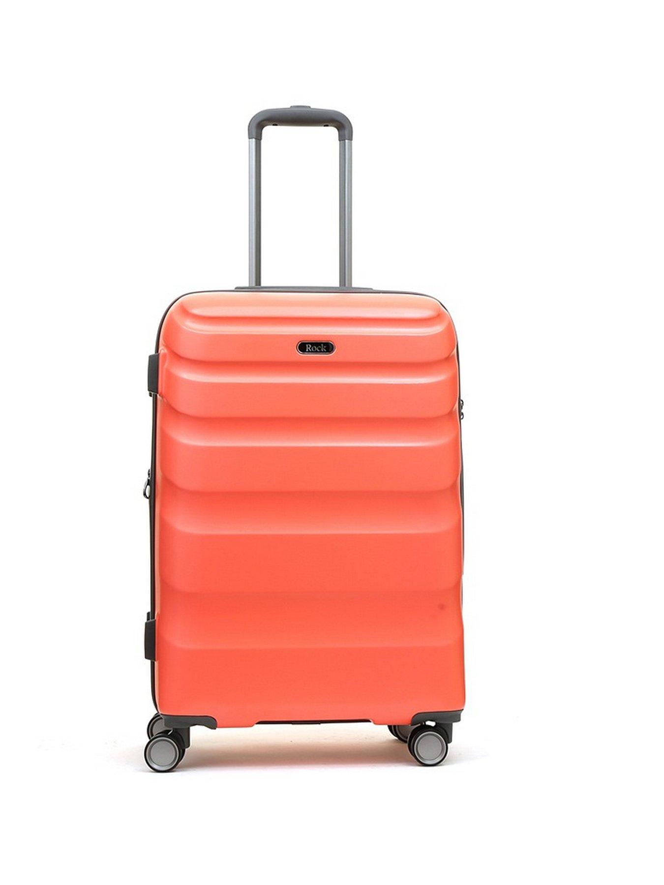 Image 3 of 7 of Rock Luggage Bali 8 Wheel Hardshell Medium Suitcase - Coral