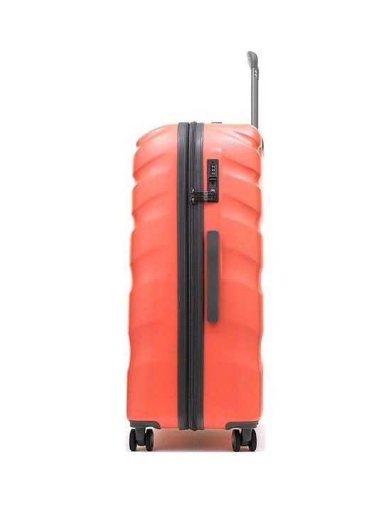 stillFront image of rock-luggage-bali-8-wheel-hardshell-large-suitcase-coral