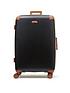  image of rock-luggage-carnaby-8-wheel-hardshell-large-suitcase-black