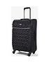  image of rock-luggage-jewel-4-wheel-soft-medium-suitcase-black