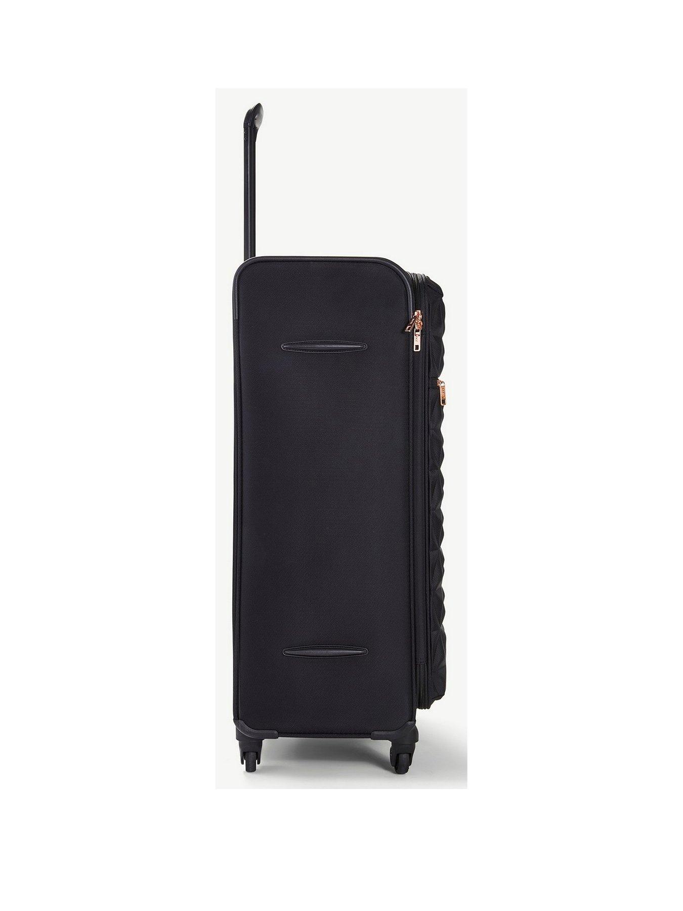 Image 2 of 6 of Rock Luggage Jewel 4 Wheel Soft Medium Suitcase - Black