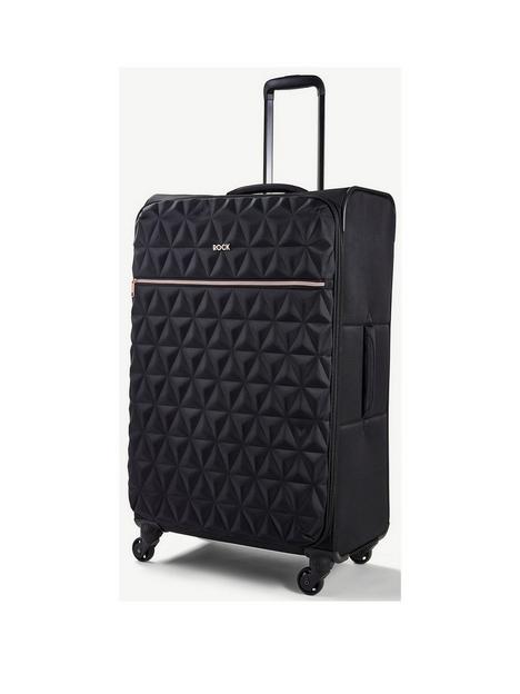 rock-luggage-jewel-4-wheel-soft-large-suitcase-black