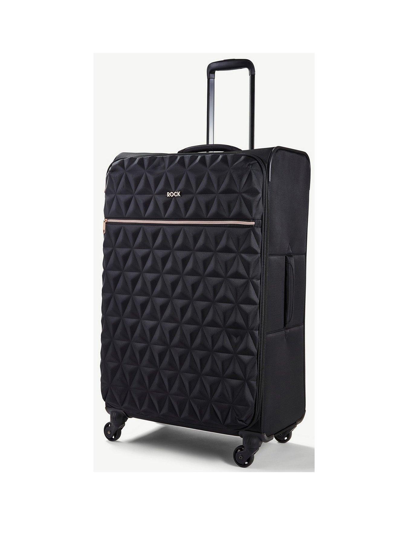 undefined Jewel 4 Wheel Soft Large Suitcase - Black