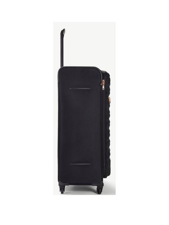 stillFront image of rock-luggage-jewel-4-wheel-soft-large-suitcase-black