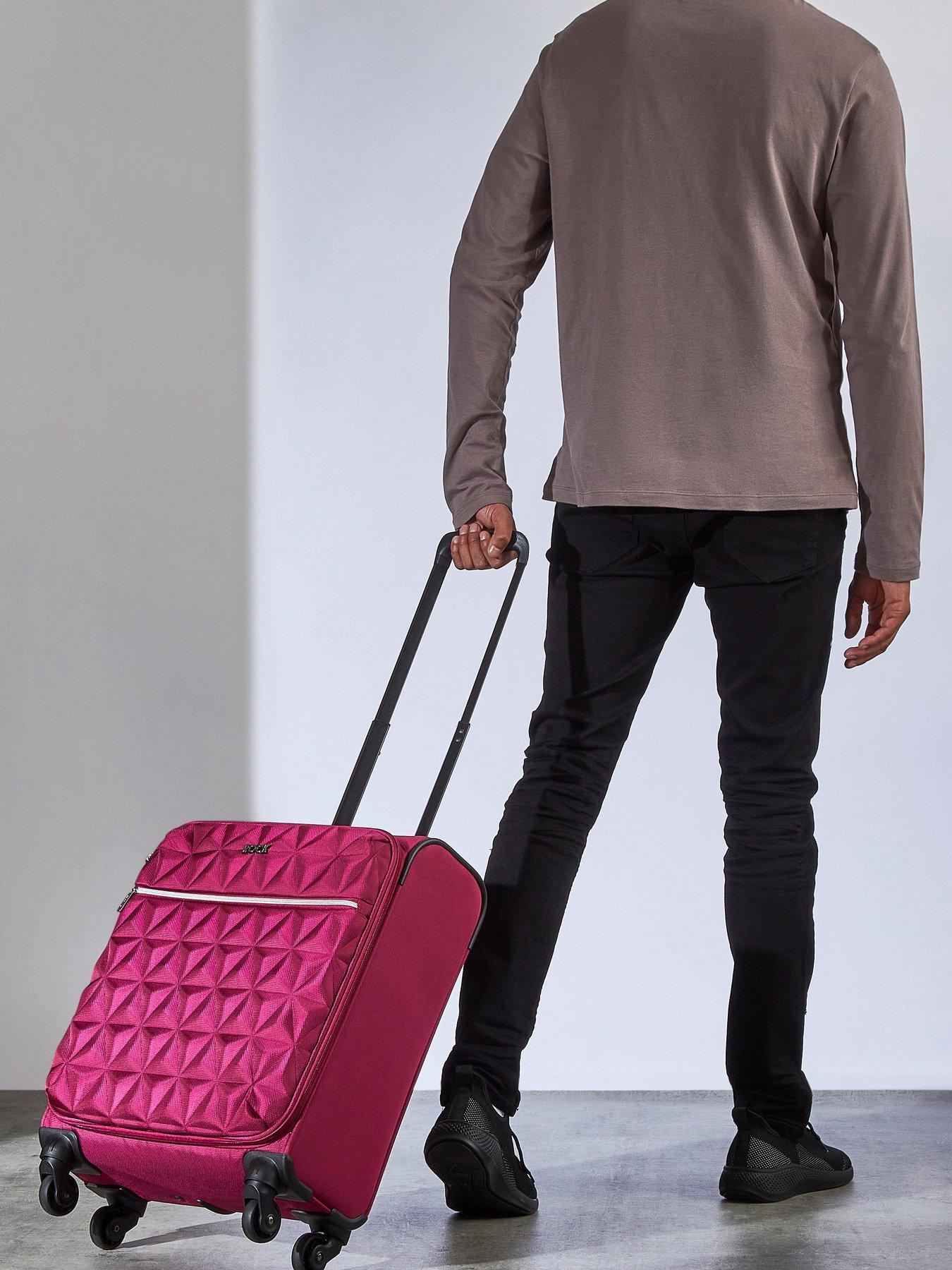 Pink and blue suitcase online