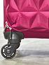  image of rock-luggage-jewel-4-wheel-soft-medium-suitcase-pink