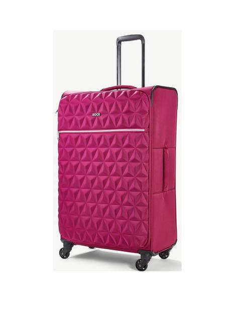 rock-luggage-jewel-4-wheel-soft-large-suitcase-pink