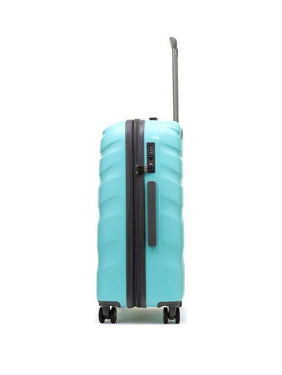stillFront image of rock-luggage-bali-8-wheel-hardshell-medium-suitcase-turquoise