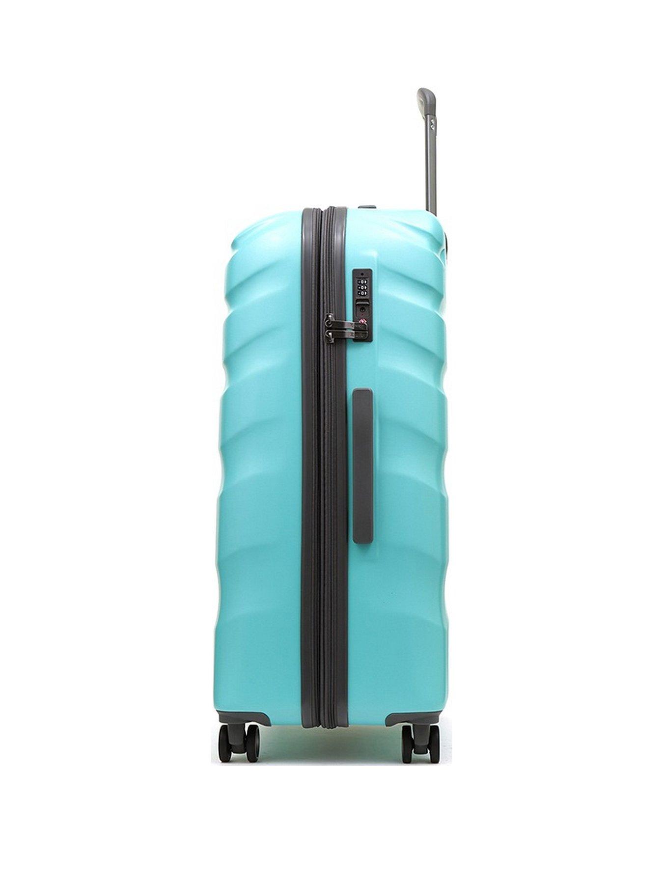 Rock Luggage Bali 8 Wheel Hardshell Large Suitcase Turquoise very.co.uk