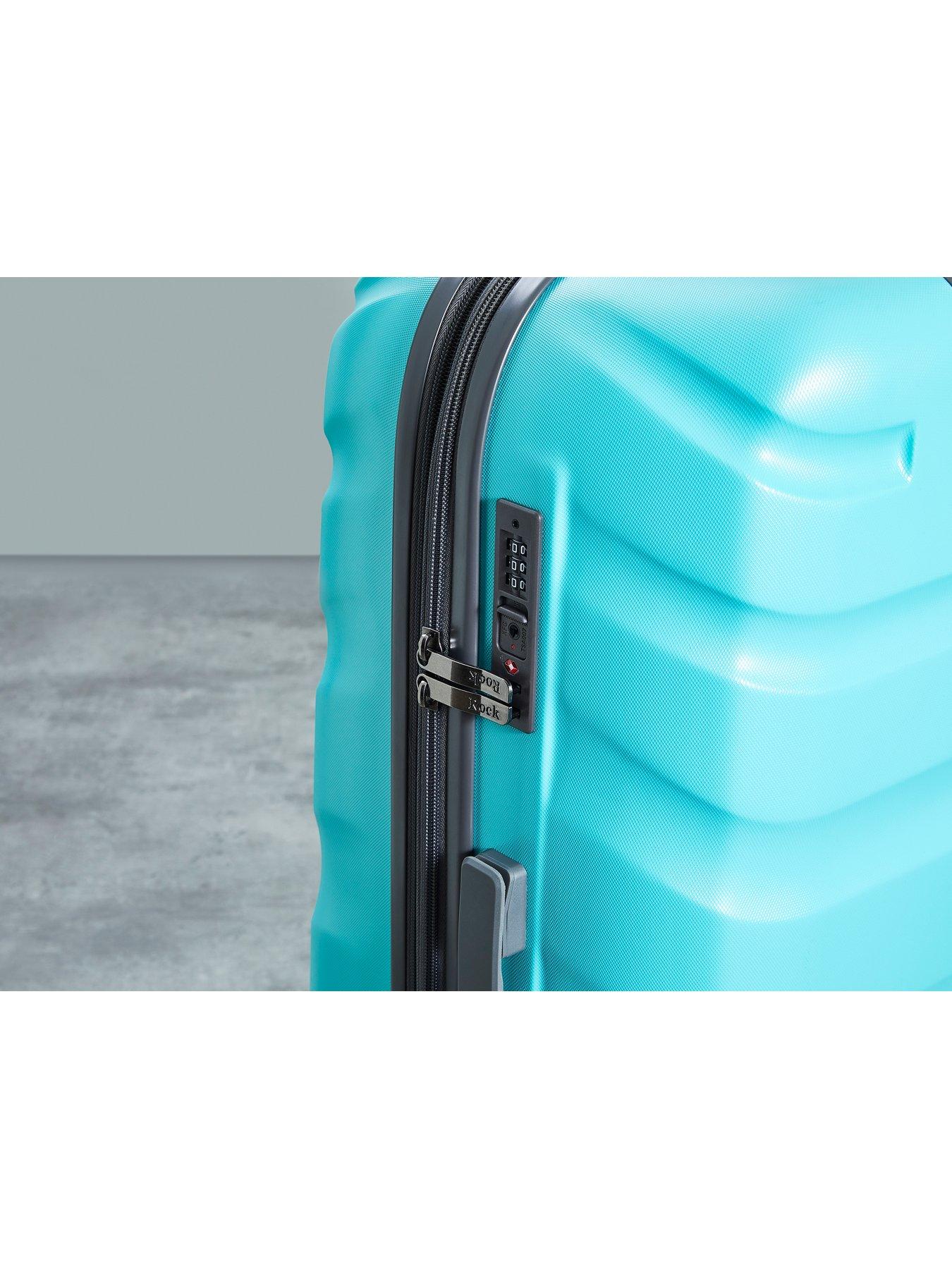 Image 6 of 7 of Rock Luggage Bali 8 Wheel Hardshell Large Suitcase - Turquoise