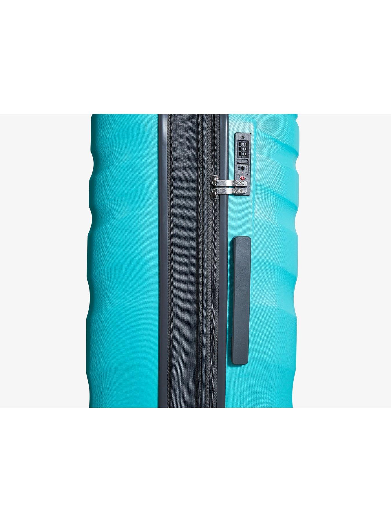 Image 7 of 7 of Rock Luggage Bali 8 Wheel Hardshell Large Suitcase - Turquoise