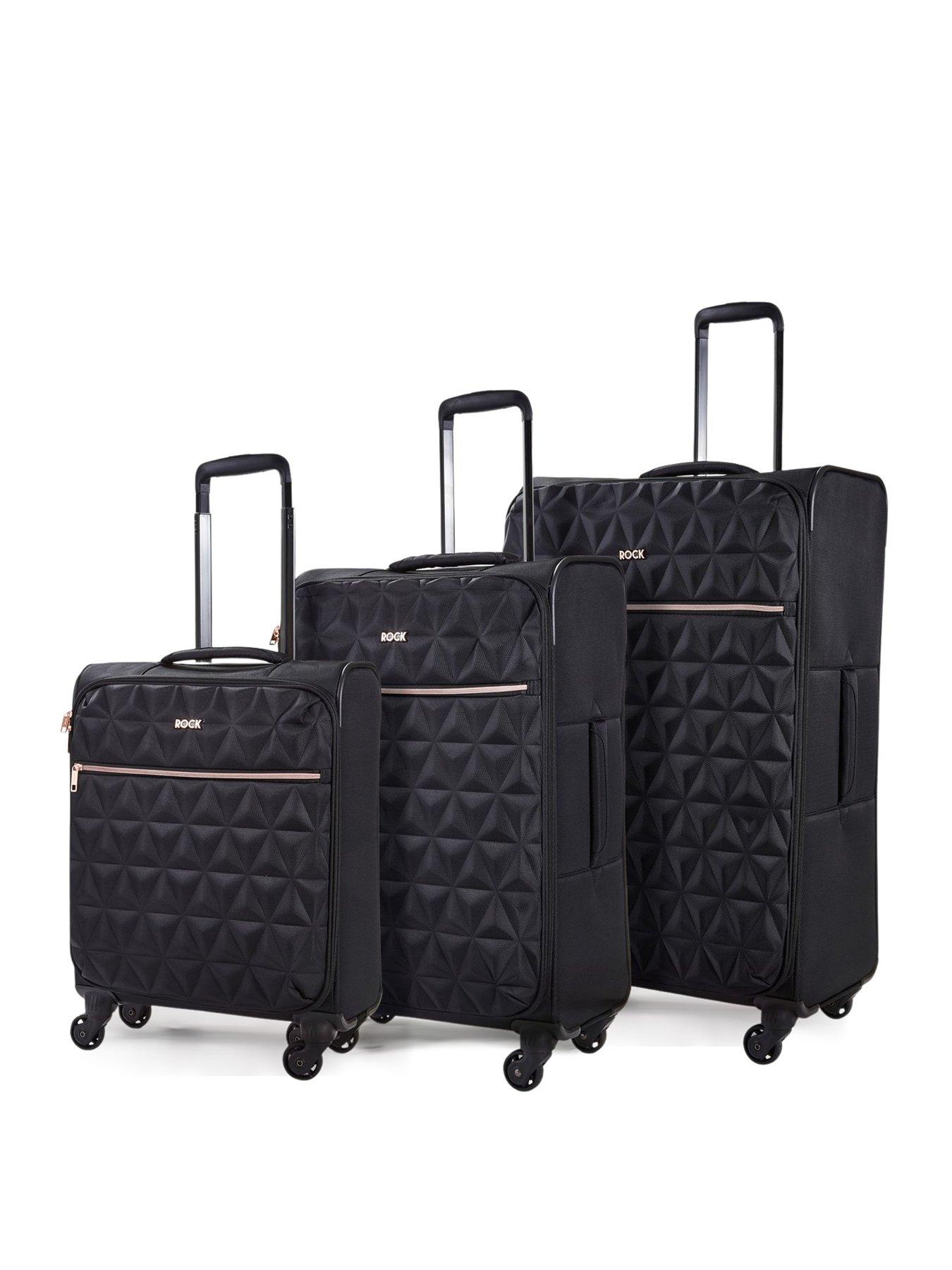 undefined Jewel 3 Piece Set Soft 4 Wheel Spinner - Black