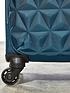  image of rock-luggage-jewel-4-wheel-soft-cabin-suitcase-blue