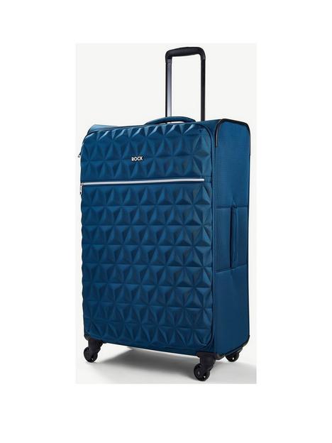 rock-luggage-jewel-4-wheel-soft-large-suitcase-blue
