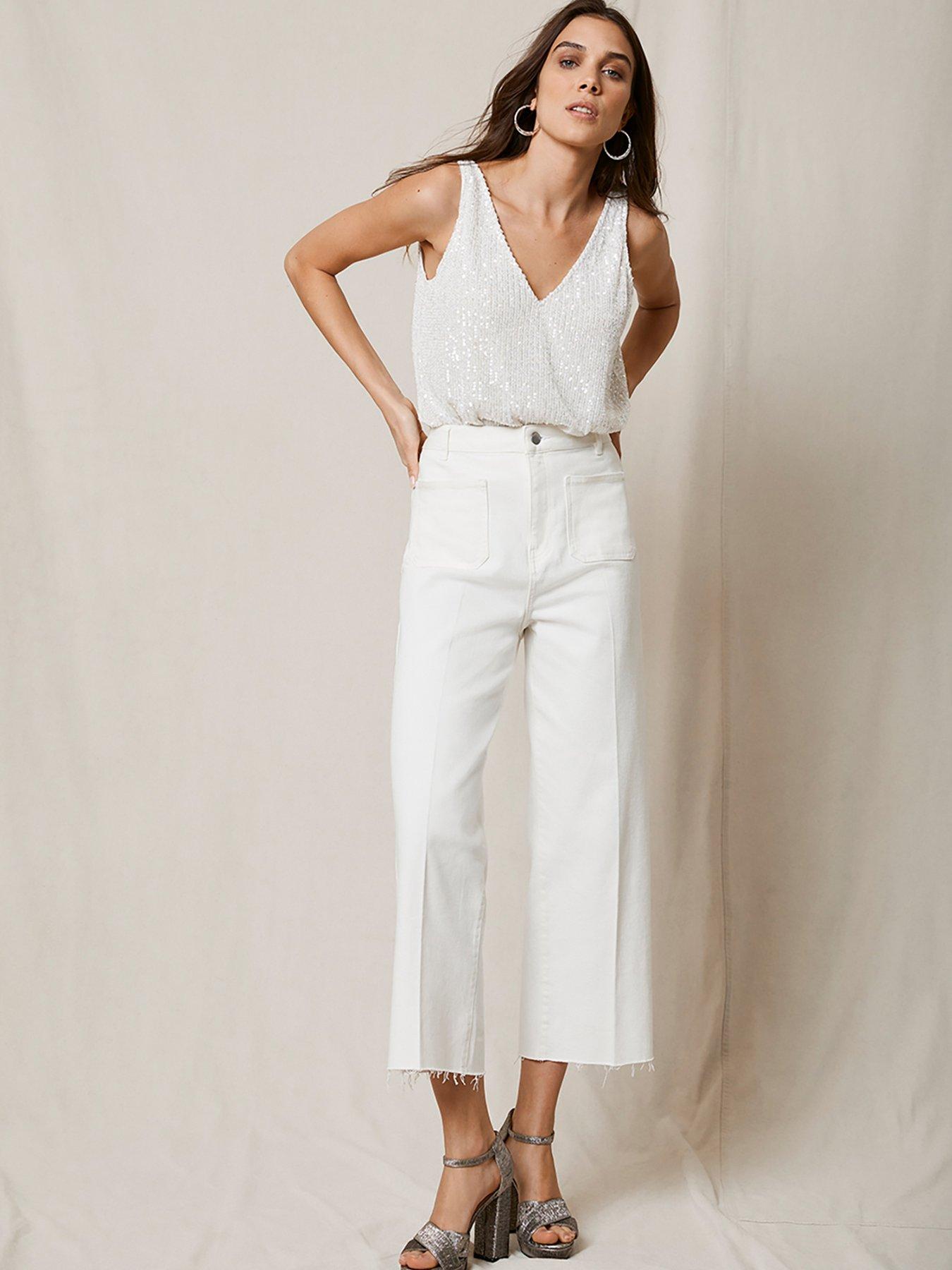 Wide Leg Seamed Pants – MONROW