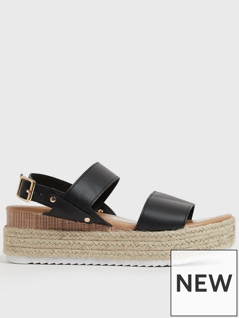 new-look-915-girlsnbspchunky-espadrille-sandals-black