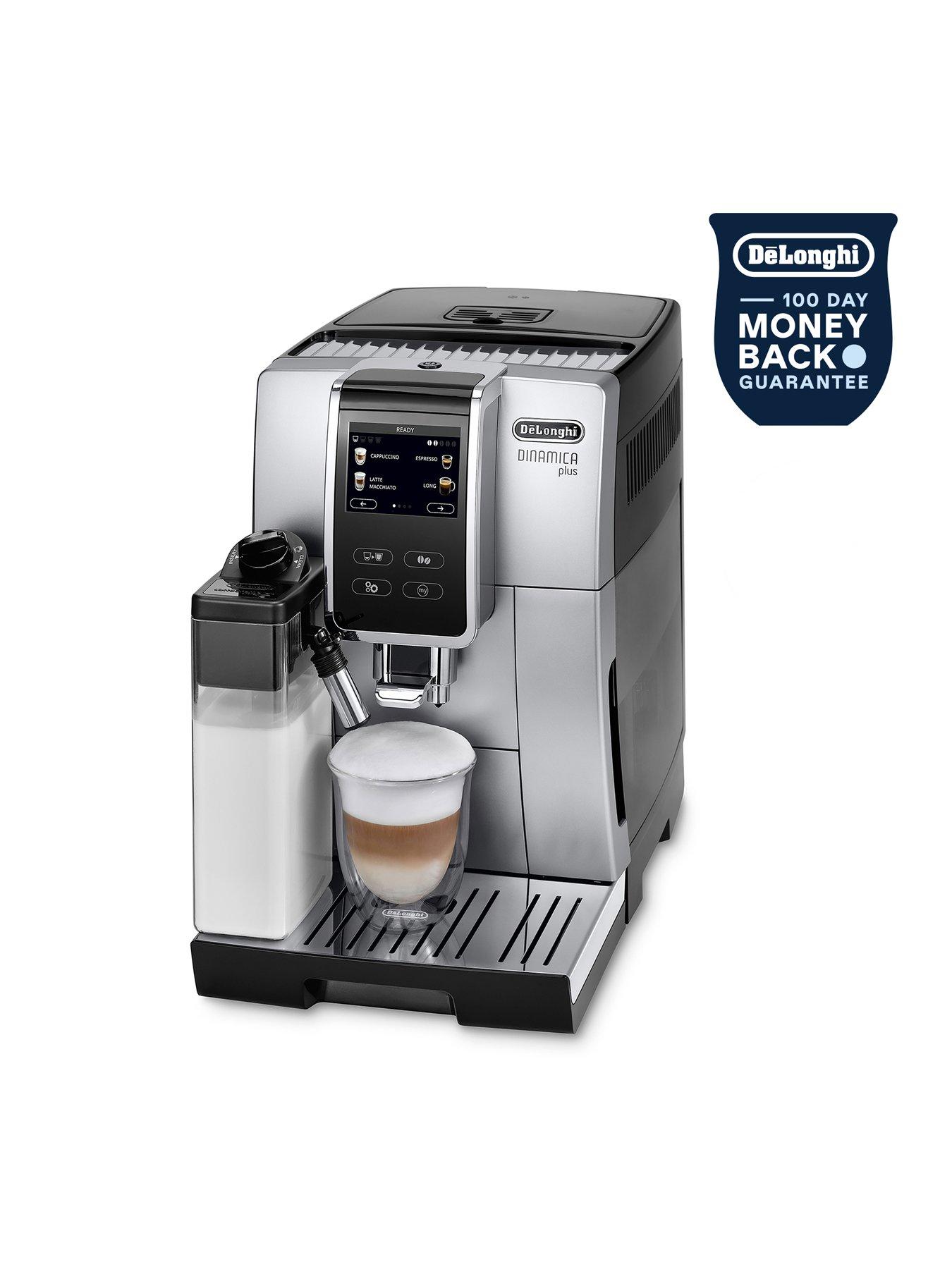 De'Longhi Rivelia EXAM440.55.W, Fully Automatic Coffee Machine with  LatteCrema Hot, Automatic Milk Frother, Compact Size Bean to Cup Coffee  Machine
