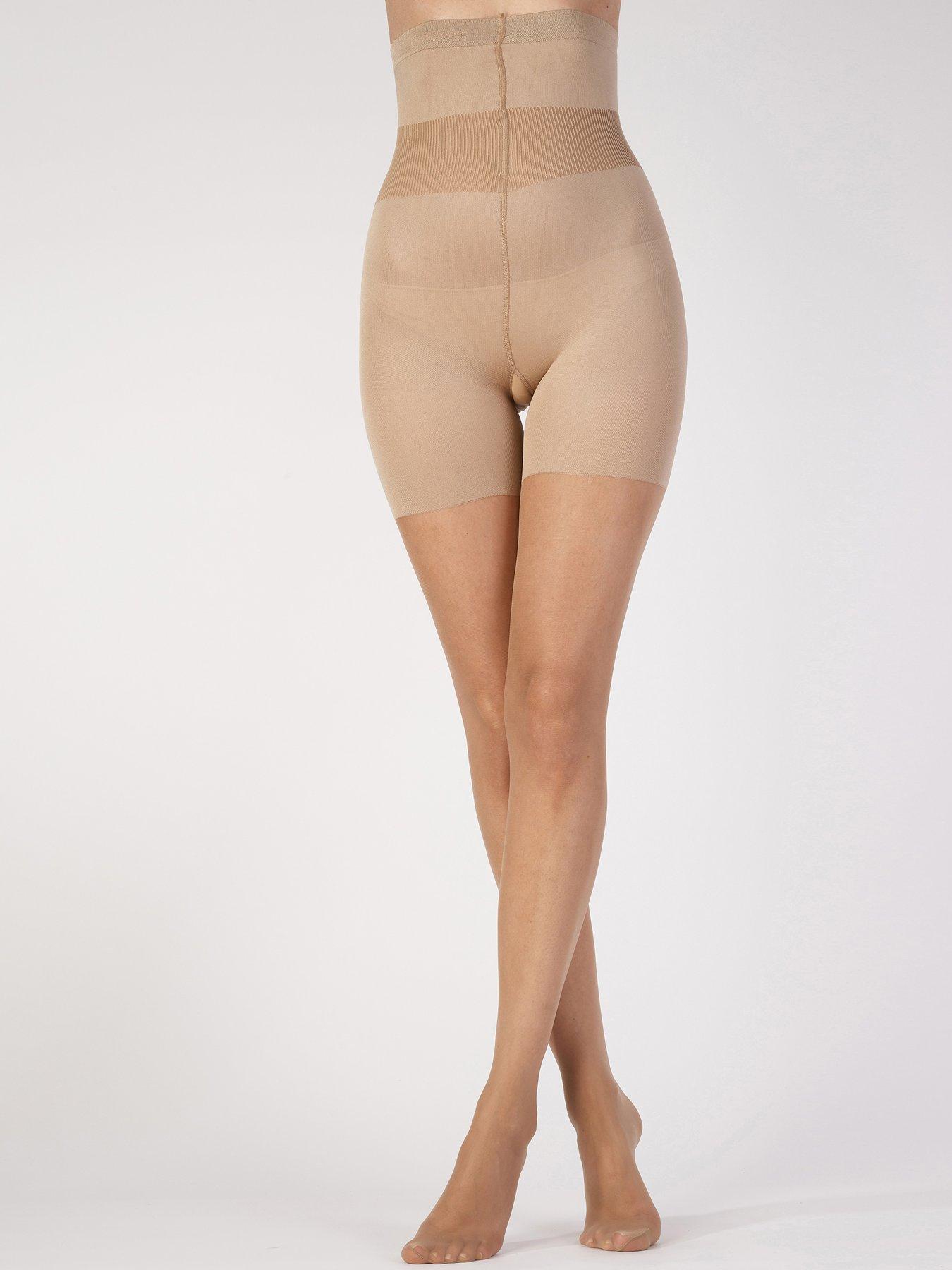 undefined 10 Denier Hourglass Toner Tights - Nude